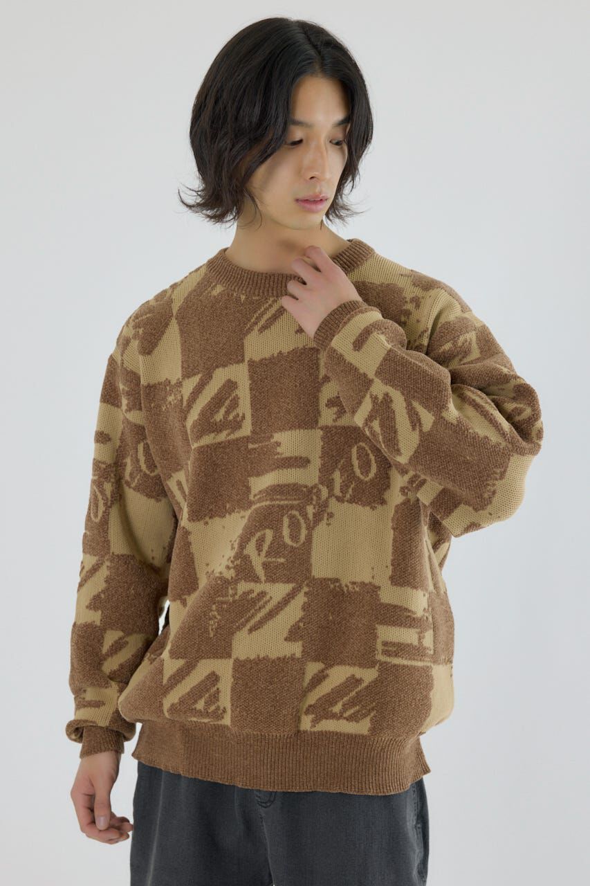 RODEO CROWNS「ブロークンチェックニット」|ニット・セーター|