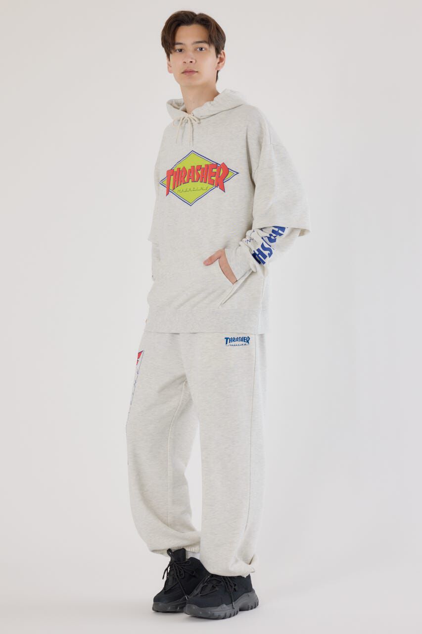 RODEO CROWNS「(THRASHER) レイヤードスウェットパーカー」|パーカー|