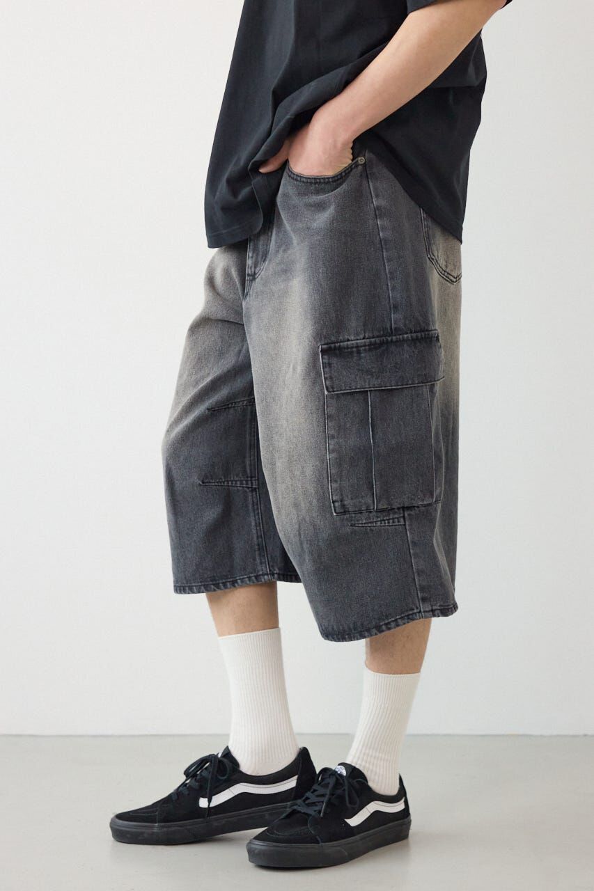 RODEO CROWNS「デニムバミューダカーゴパンツ」|デニム|