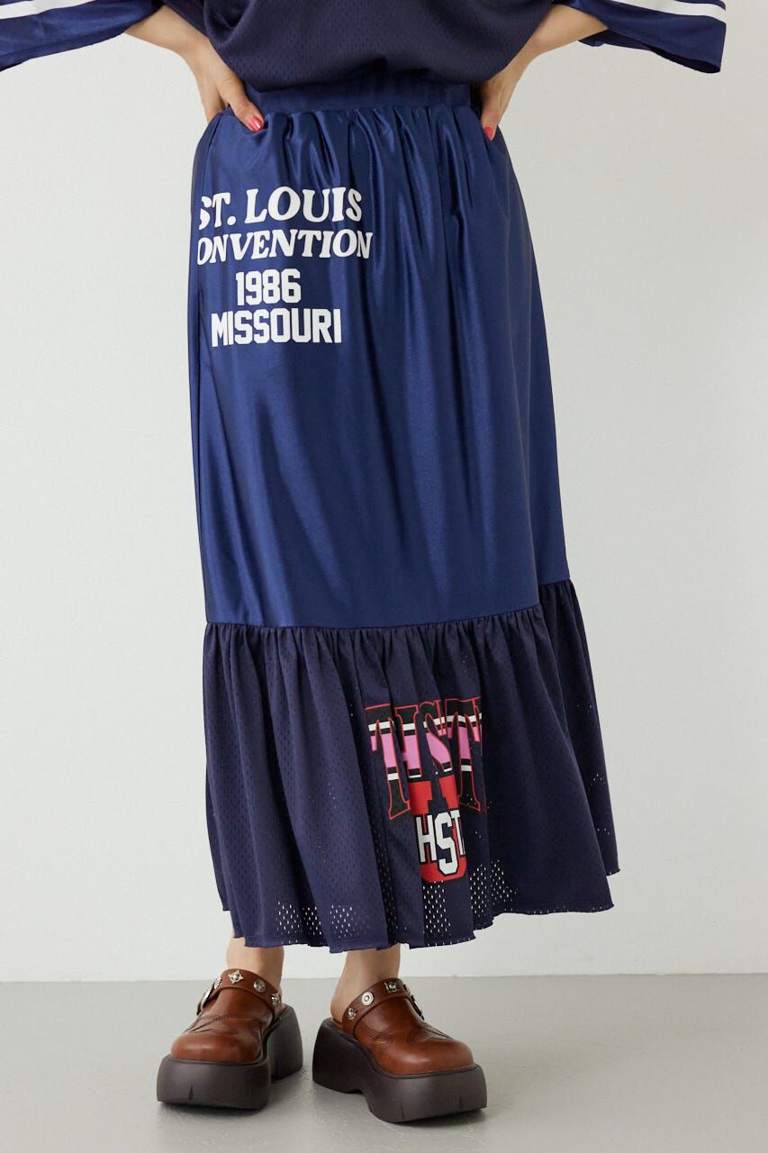 RODEO CROWNS「＜WEB先行アイテム＞リメイク GAMEティアードスカート」|スカート|