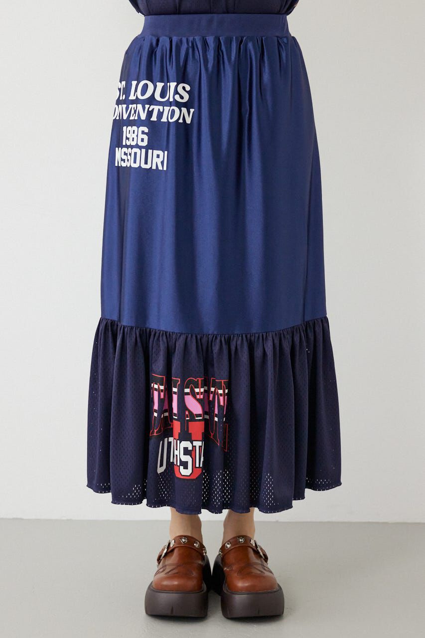 RODEO CROWNS「＜WEB先行アイテム＞リメイク GAMEティアードスカート」|スカート|