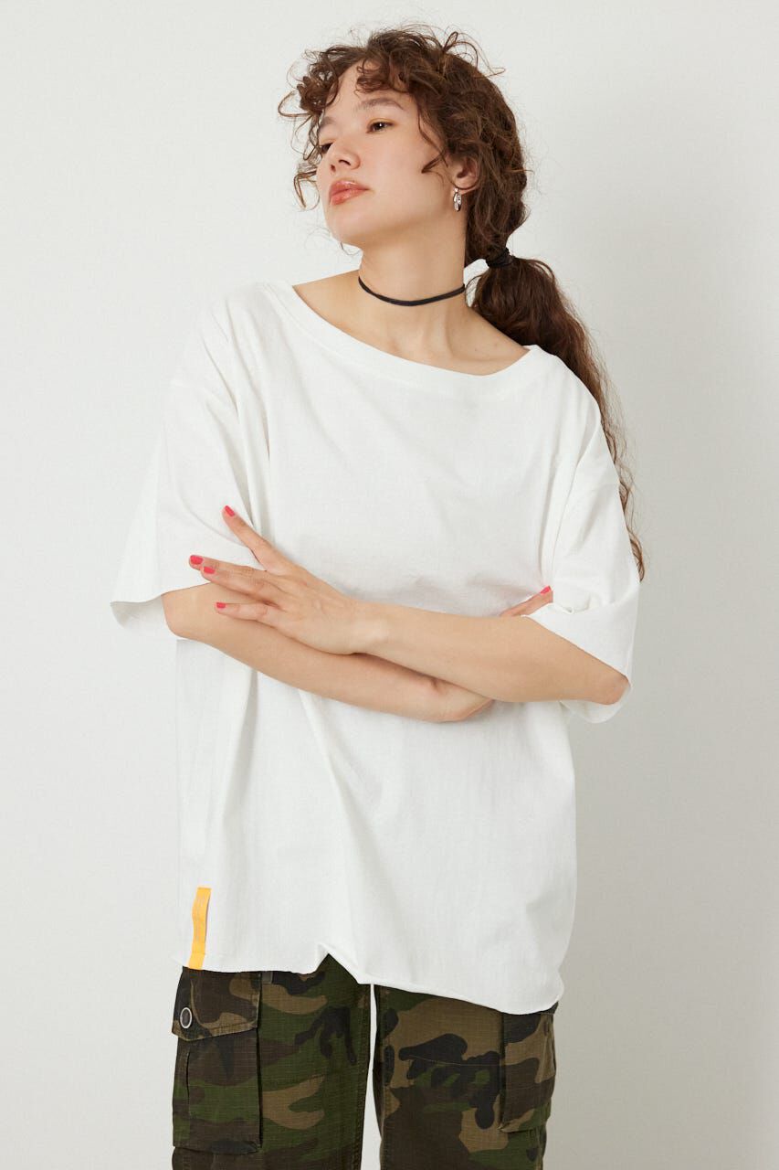 RODEO CROWNS「＜WEB先行アイテム＞ピグメントルーズオフショルTシャツ」|Tシャツ・カットソー|