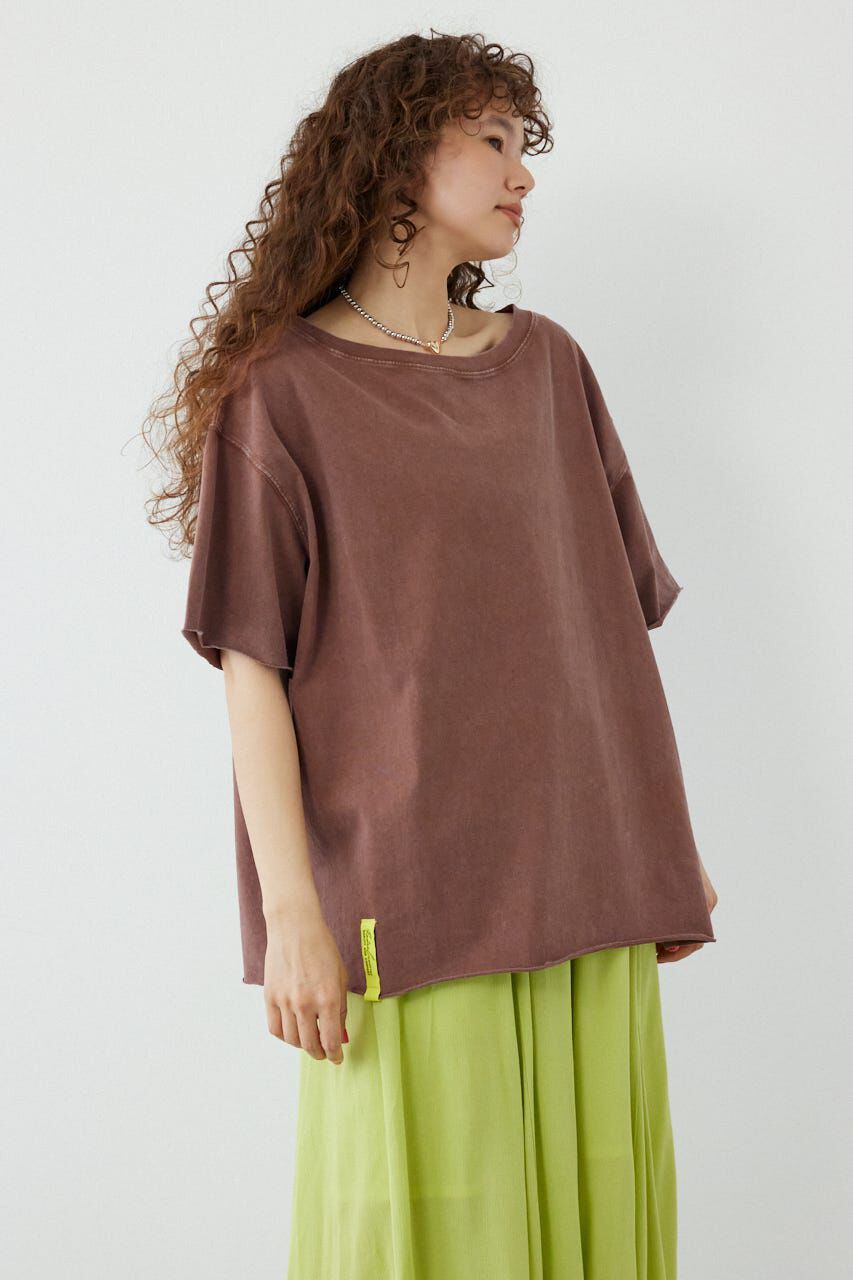 RODEO CROWNS「＜WEB先行アイテム＞ピグメントルーズオフショルTシャツ」|Tシャツ・カットソー|