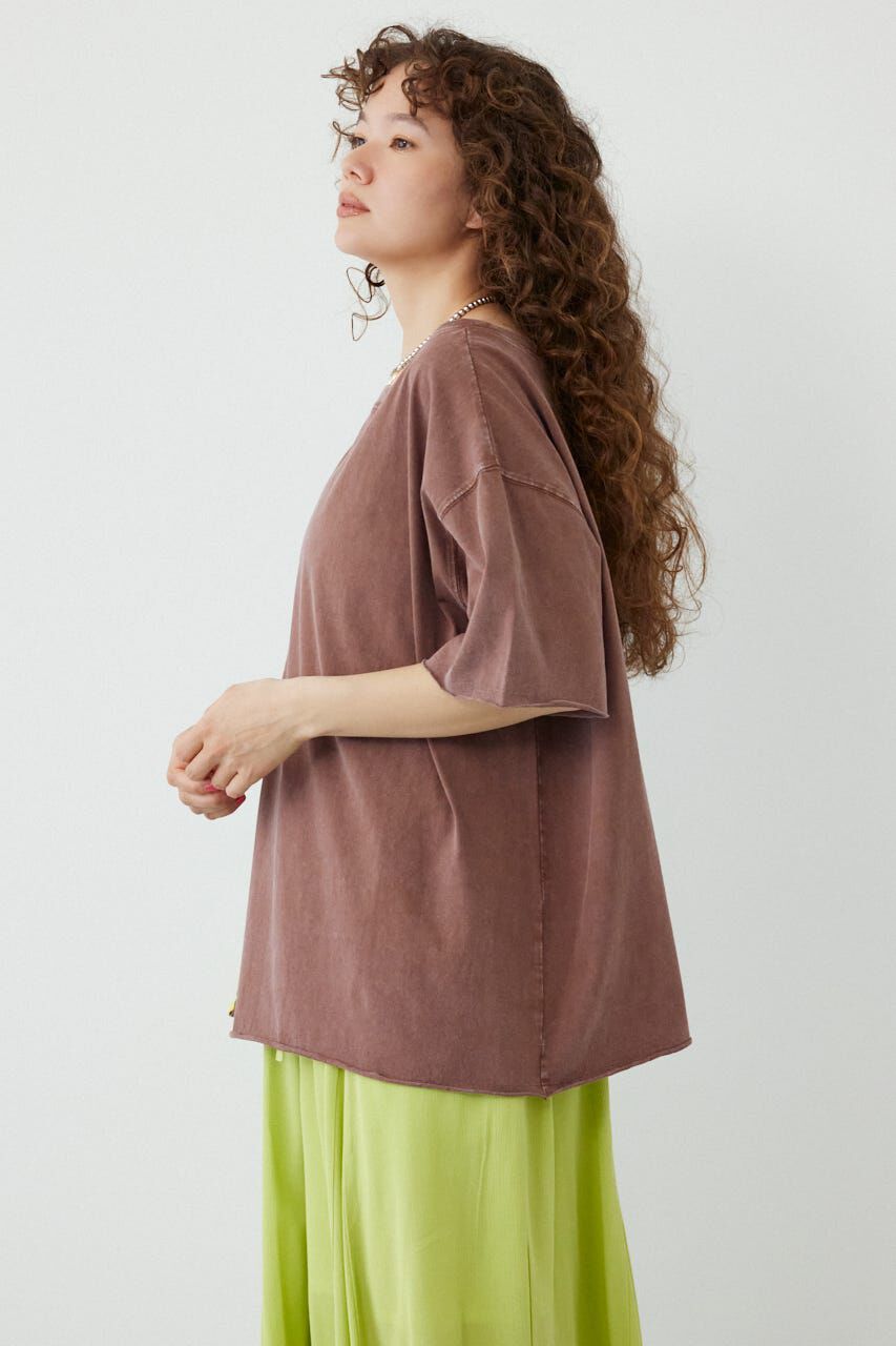 RODEO CROWNS「＜WEB先行アイテム＞ピグメントルーズオフショルTシャツ」|Tシャツ・カットソー|