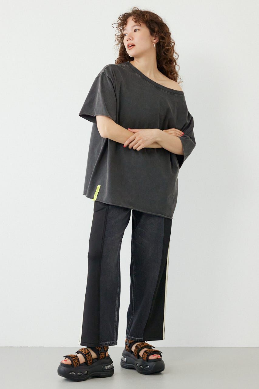 RODEO CROWNS「＜WEB先行アイテム＞ピグメントルーズオフショルTシャツ」|Tシャツ・カットソー|