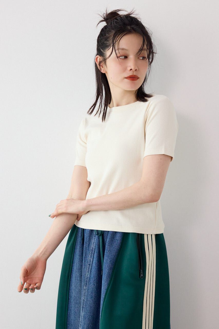 RODEO CROWNS「＜WEB先行アイテム＞ピグメント2wayリブTシャツ」|Tシャツ・カットソー|