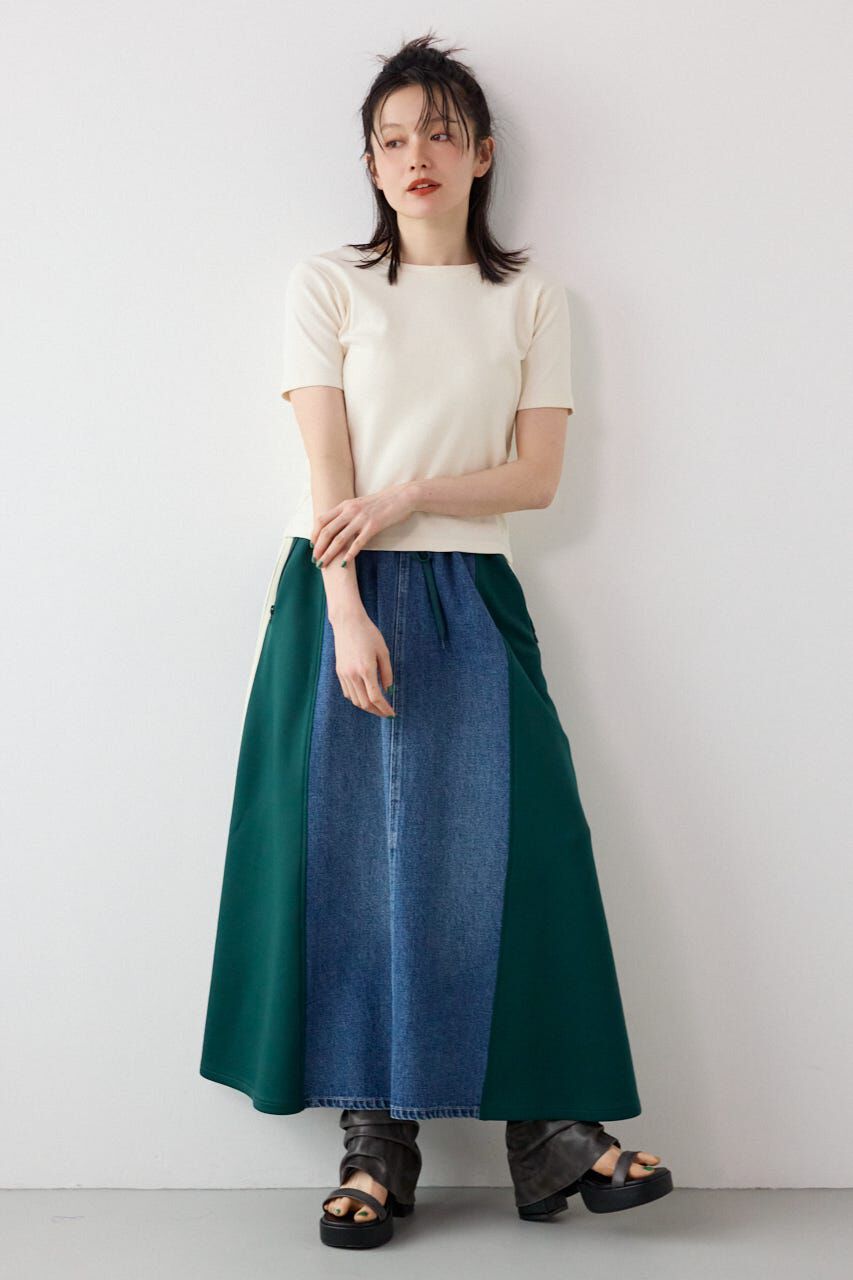 RODEO CROWNS「＜WEB先行アイテム＞ピグメント2wayリブTシャツ」|Tシャツ・カットソー|