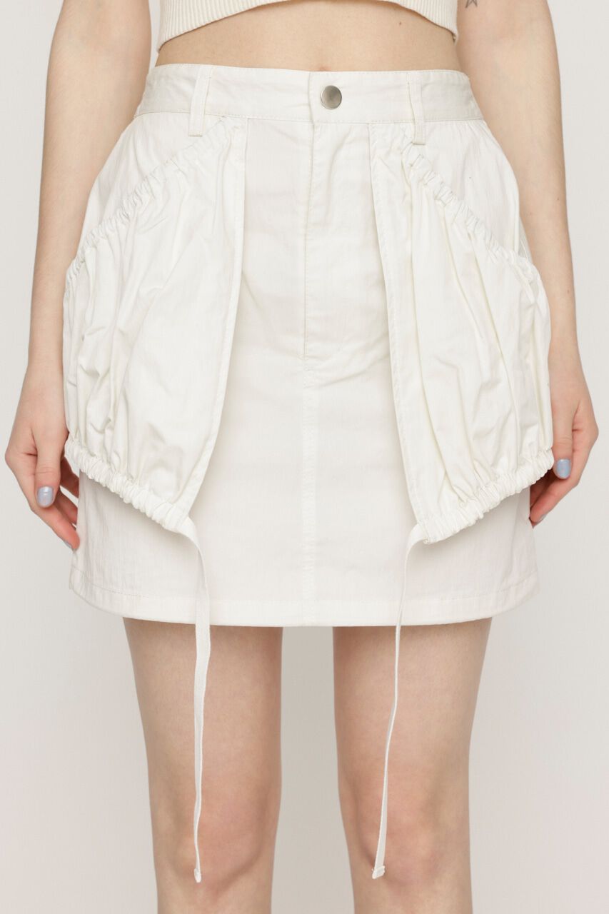 SLY「SHIRRING PK ショートスカート」|スカート|