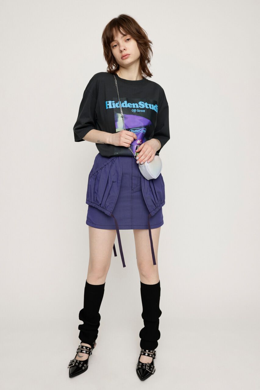 SLY「SHIRRING PK ショートスカート」|スカート|