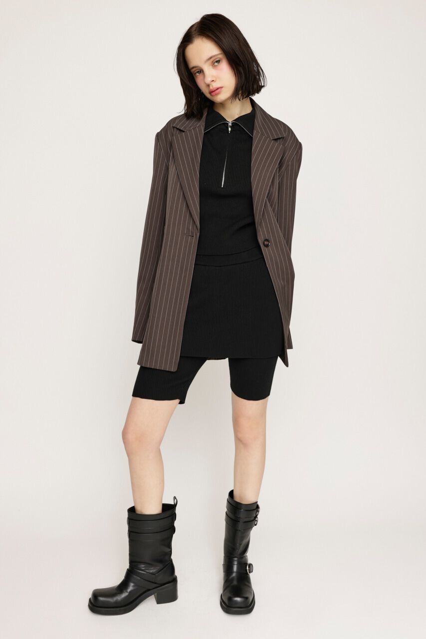 SLY「FRONT ZIP KNIT トップス」|ニット・セーター|