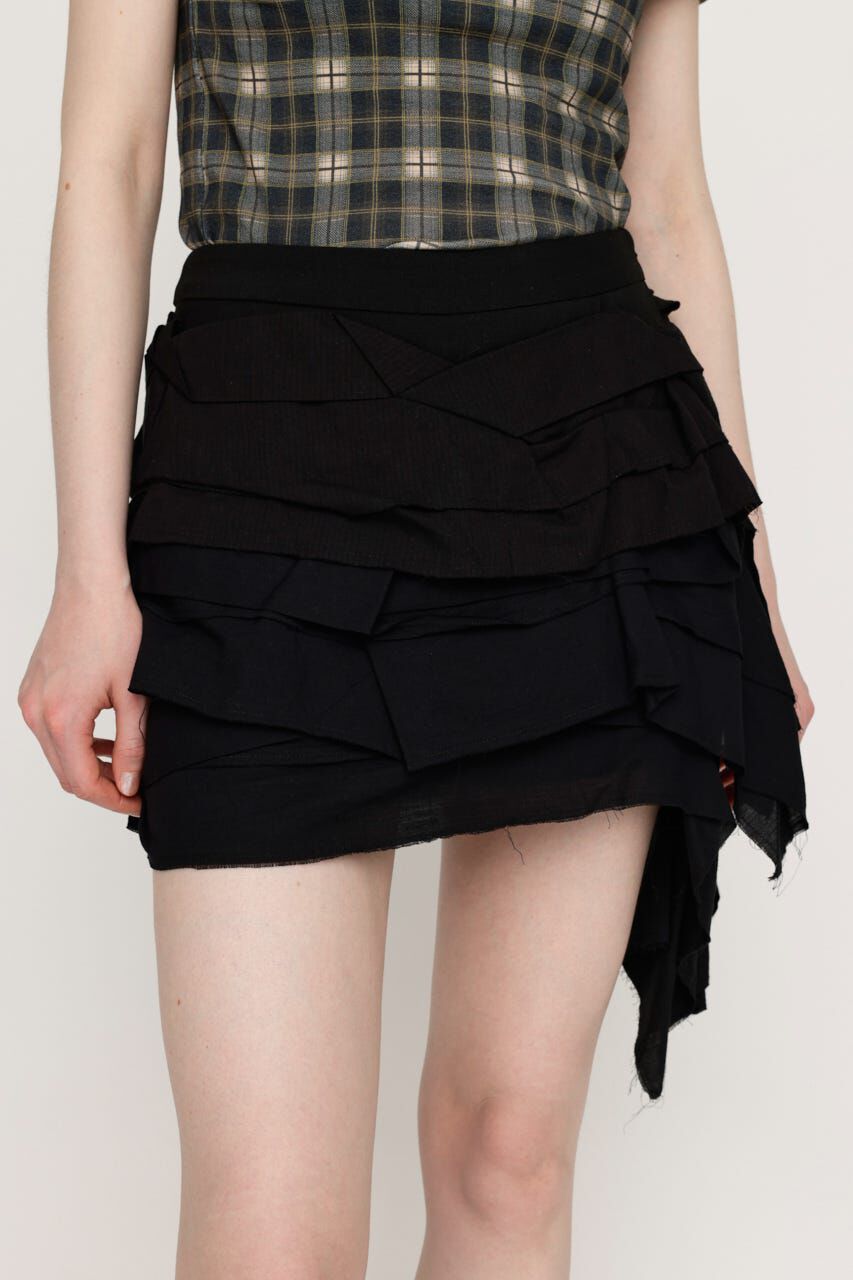 SLY「FRILL DRAPE スコート」|スカート|