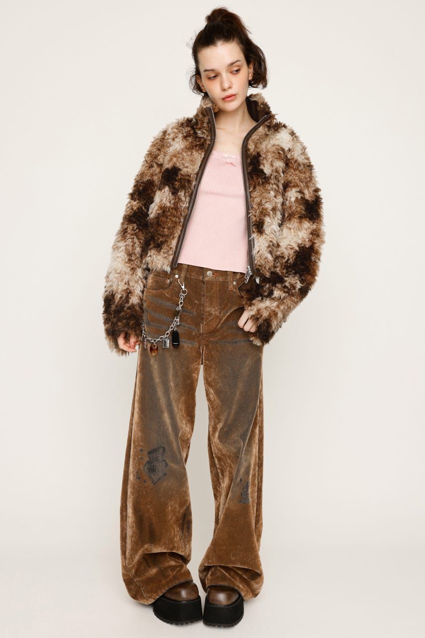 SLY「CURLED BOA ブルゾン」|ブルゾン・スタジャン|