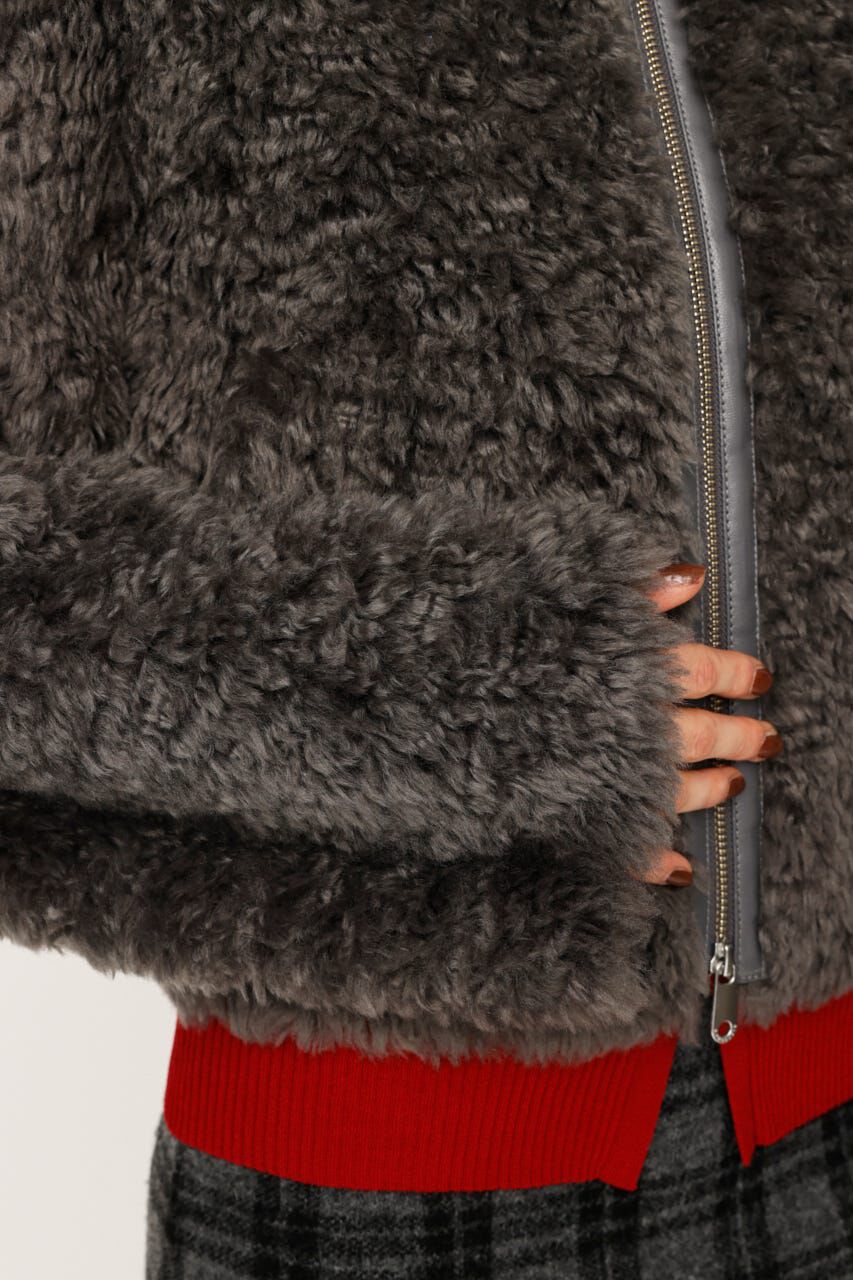 SLY「CURLED BOA ブルゾン」|ブルゾン・スタジャン|