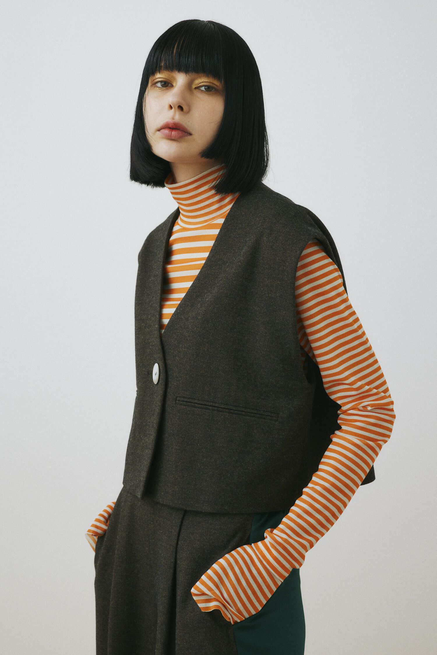 HeRIN.CYE「Box vest」|シャツ・ブラウス|D/BRN3