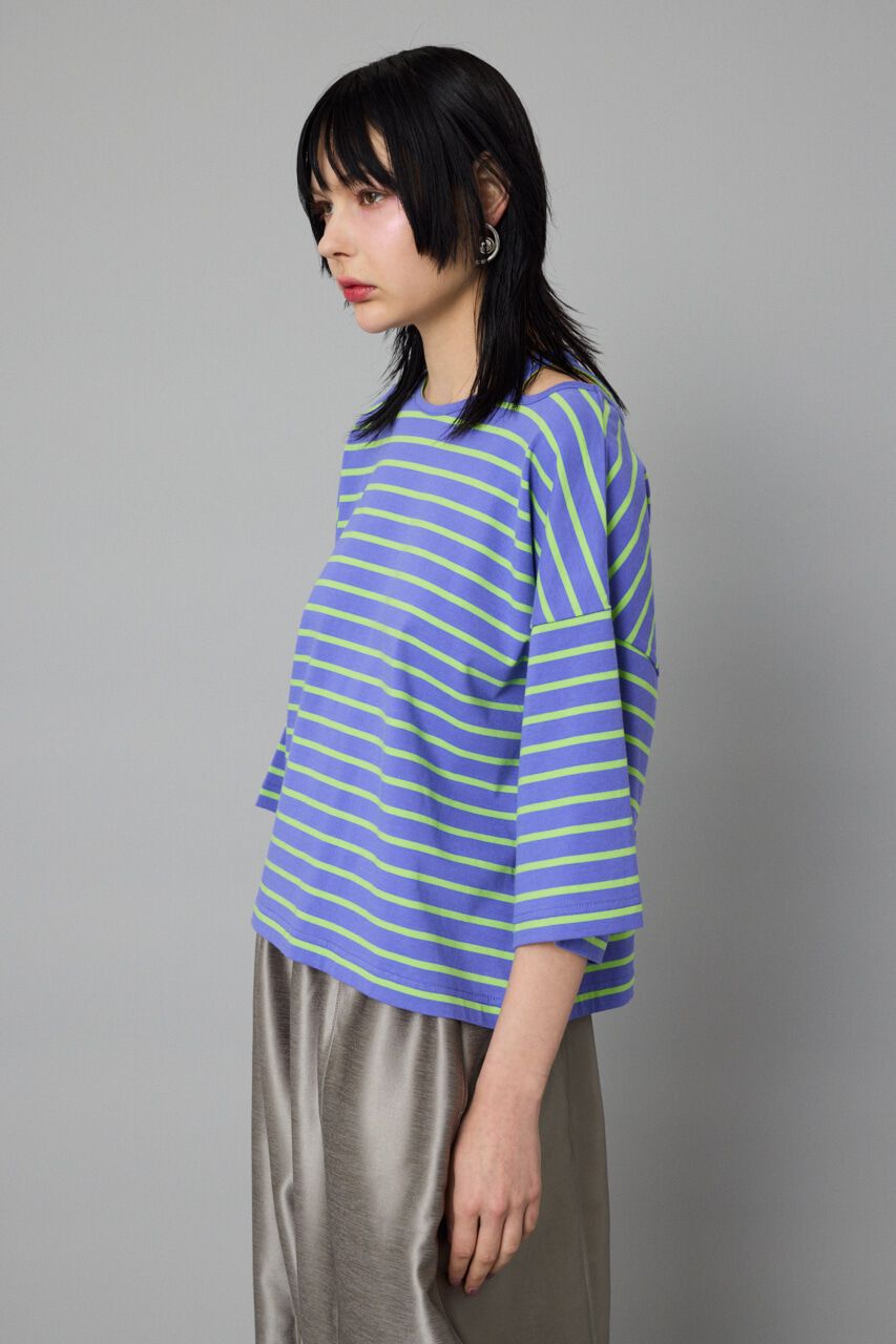 HeRIN.CYE「Shoulder slit box tops」|Tシャツ・カットソー|