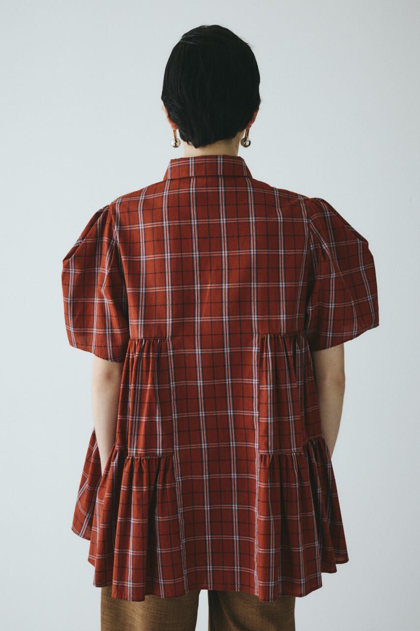 HeRIN.CYE「Side gather Aline blouse」|シャツ・ブラウス|