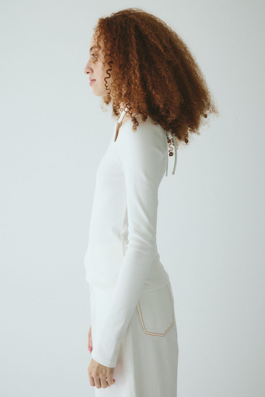 HeRIN.CYE「Wave neck tops」|Tシャツ・カットソー|