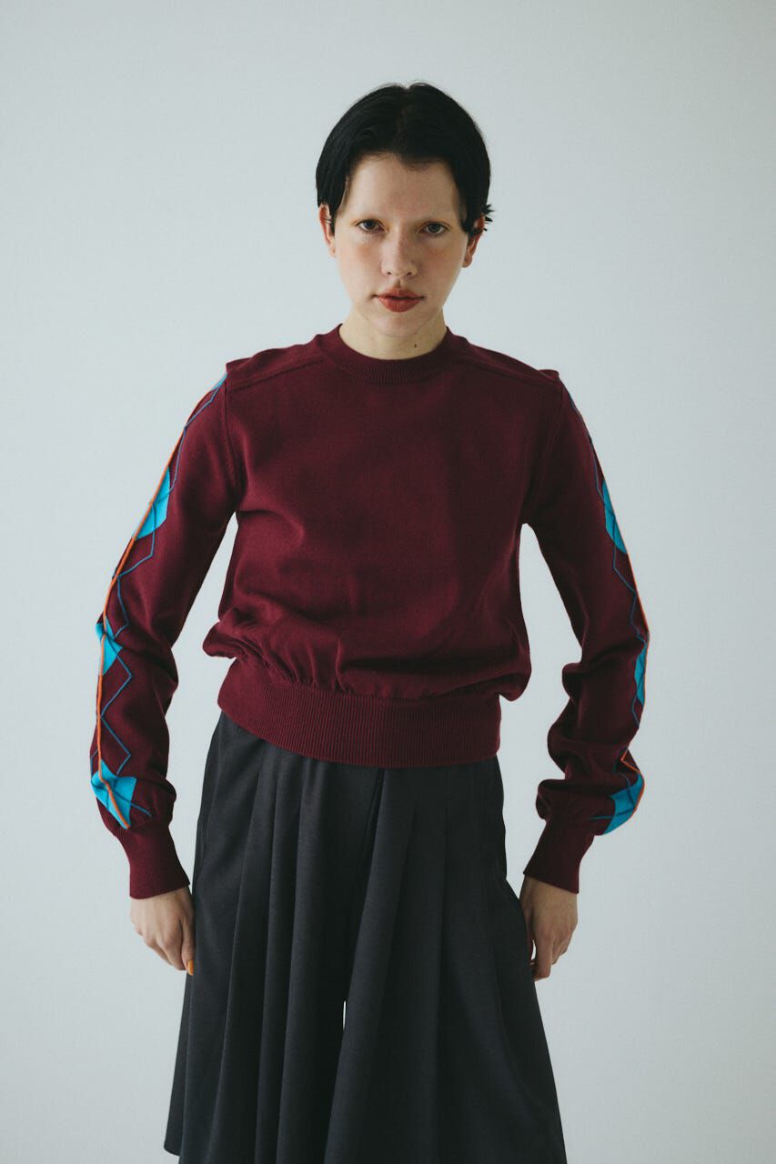 HeRIN.CYE「Neon argyle knit tops」|ニット・セーター|BRD