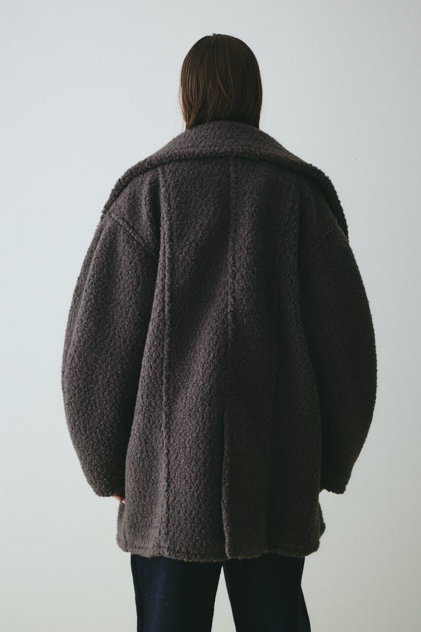 HeRIN.CYE「Stand collar boa coat」|その他|