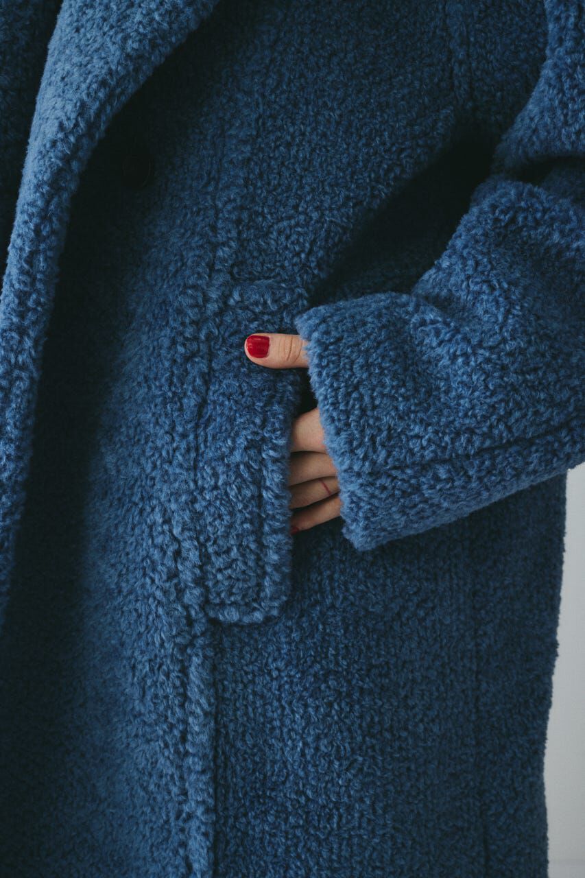 HeRIN.CYE「Stand collar boa coat」|その他|