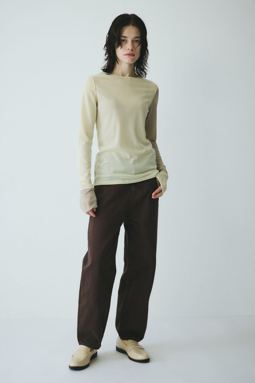 HeRIN.CYE「Bi color mesh inner tops」|Tシャツ・カットソー|