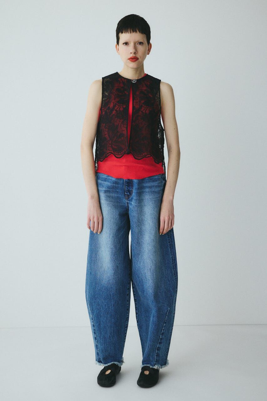 HeRIN.CYE「Lace vest」|ダウンベスト・ベスト|