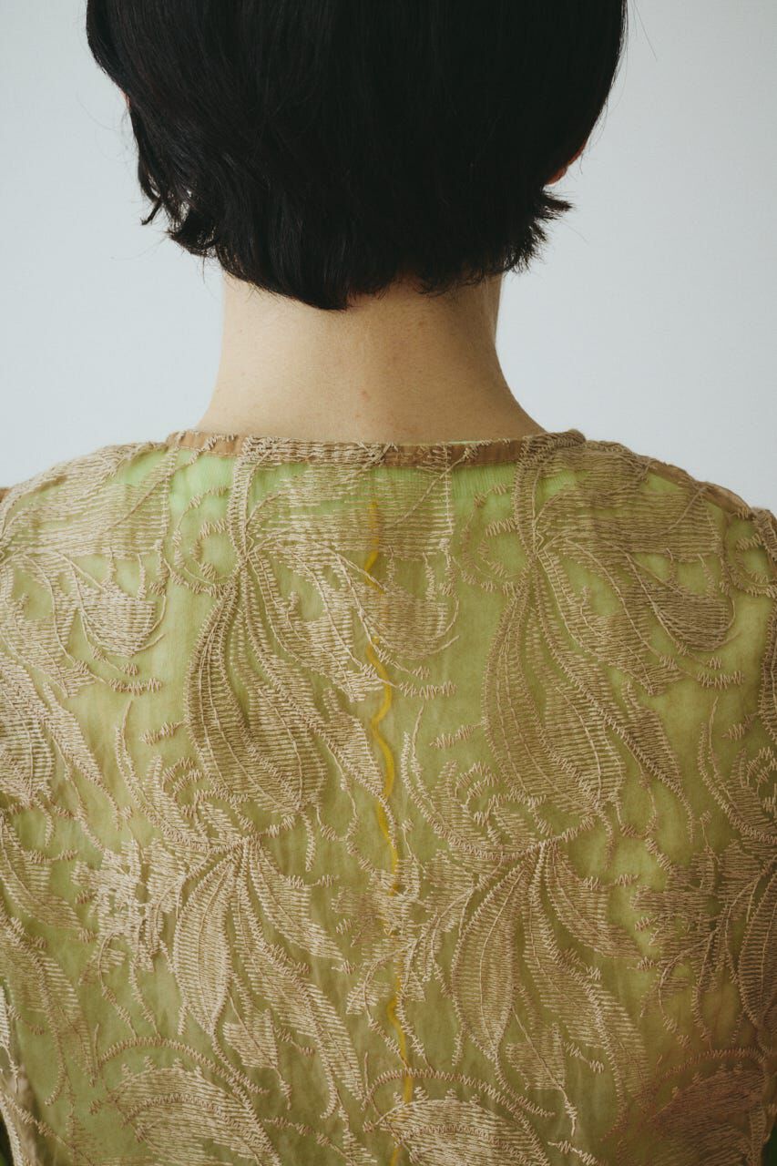 HeRIN.CYE「Lace vest」|ダウンベスト・ベスト|