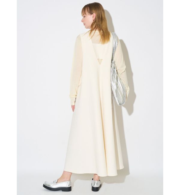 ELENDEEK「BACK BELT A-LINE OP」|ワンピース|アイボリー