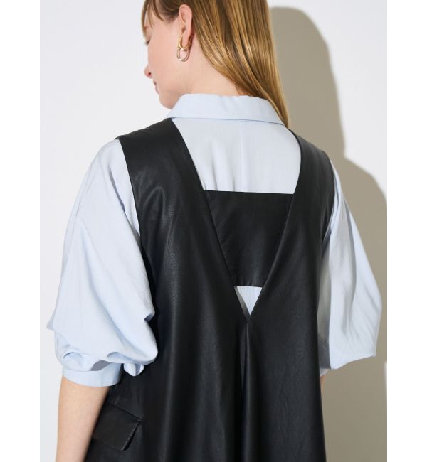 ELENDEEK「BACK BELT A-LINE OP」|ワンピース|