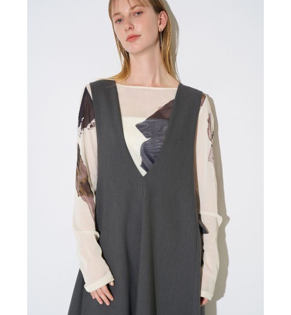 ELENDEEK「BACK BELT A-LINE OP」|ワンピース|