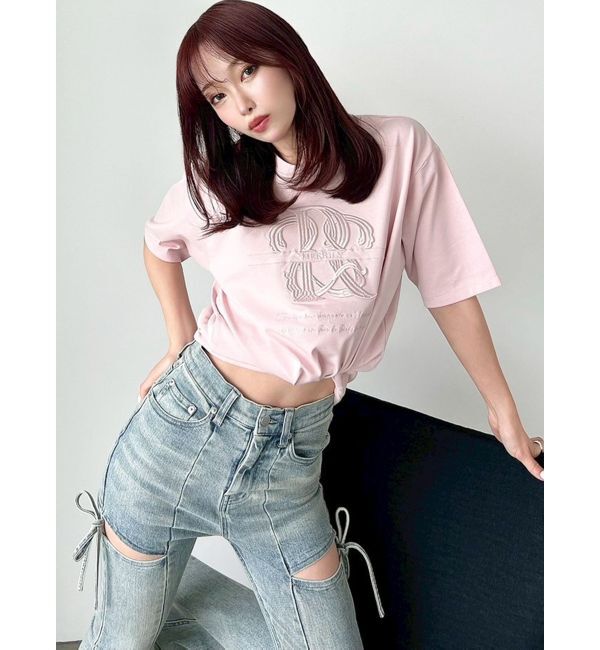 RESEXXY「エンブロイダリーロゴTシャツ」|Tシャツ・カットソー|