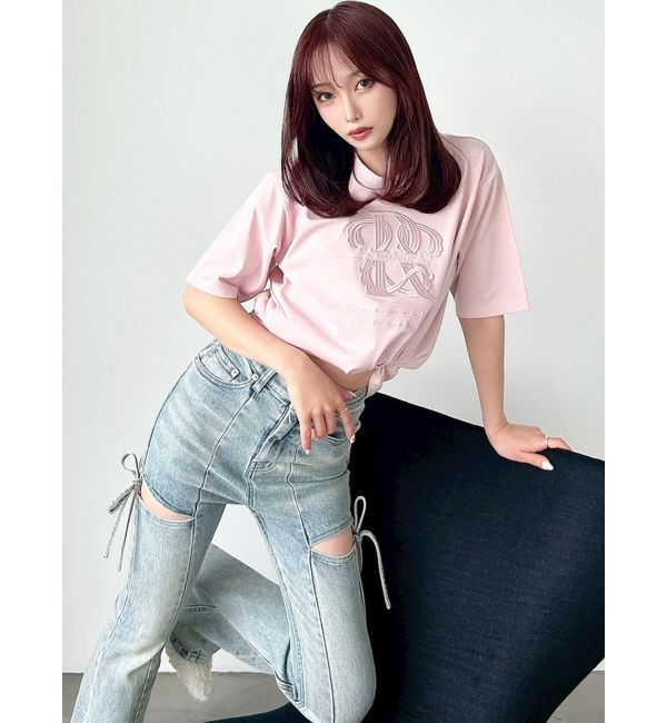 RESEXXY「エンブロイダリーロゴTシャツ」|Tシャツ・カットソー|