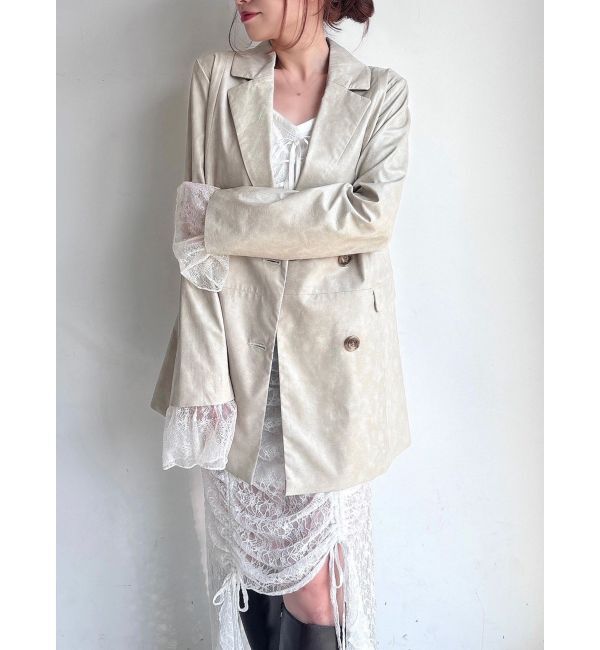 RESEXXY「カフスレースフェイクレザージャケット」|その他|