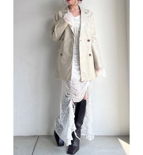 RESEXXY「カフスレースフェイクレザージャケット」|その他|