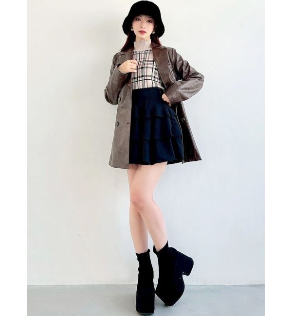 RESEXXY「カフスレースフェイクレザージャケット」|その他|