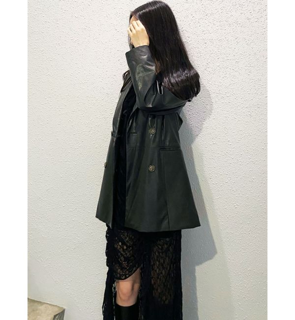 RESEXXY「カフスレースフェイクレザージャケット」|その他|