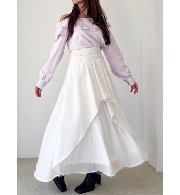 RESEXXY「アシンメトリーフレアボリュームスカート」|スカート|