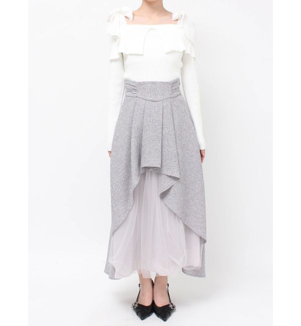 RESEXXY「アシンメトリーフレアボリュームスカート」|スカート|