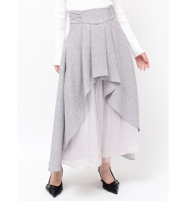 RESEXXY「アシンメトリーフレアボリュームスカート」|スカート|