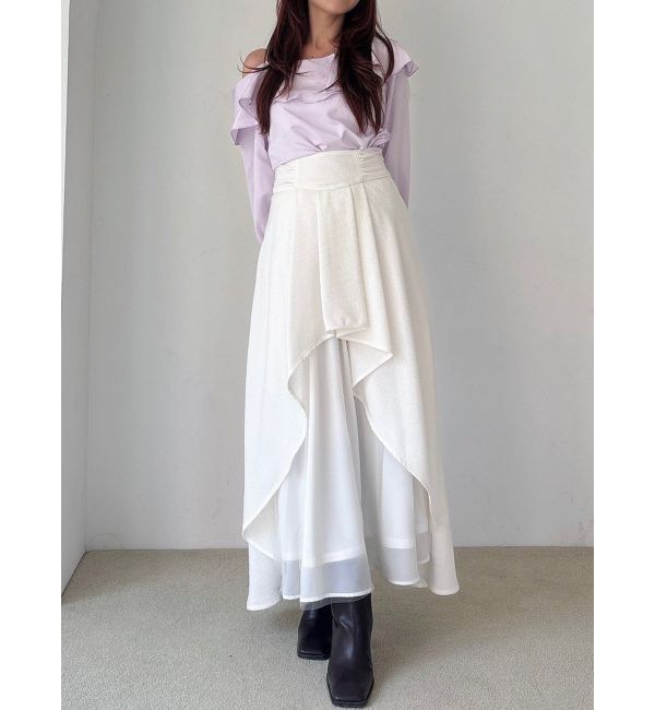 RESEXXY「アシンメトリーフレアボリュームスカート」|スカート|