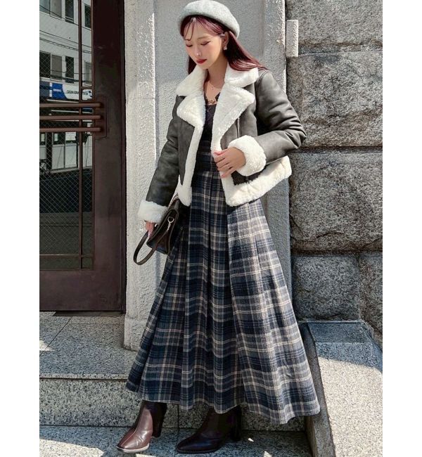 RESEXXY「ヴィンテージライクフェイクファーブルゾン」|ブルゾン・スタジャン|