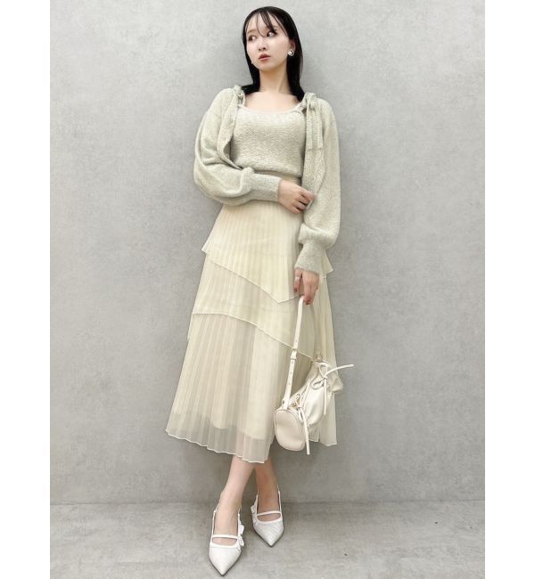 dazzlin「ミニシャギーラメニットキャミ」|キャミソール|