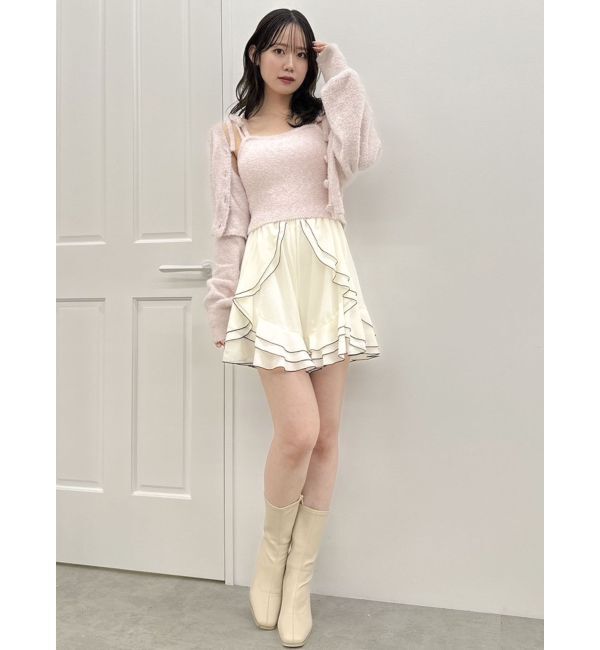 dazzlin「ミニシャギーラメニットキャミ」|キャミソール|