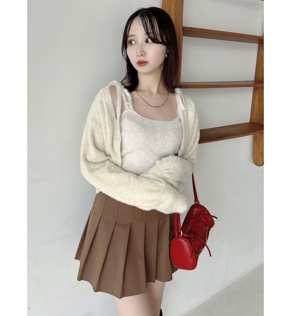 dazzlin「ミニシャギーラメニットキャミ」|キャミソール|