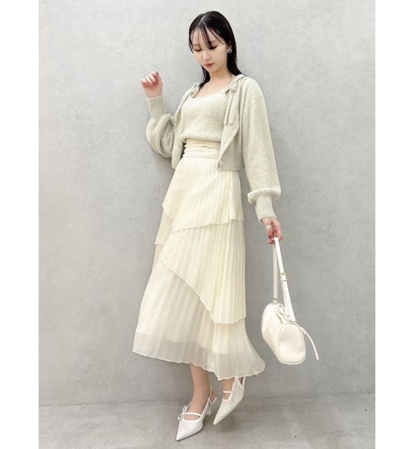 dazzlin「ミニシャギーラメニットキャミ」|キャミソール|