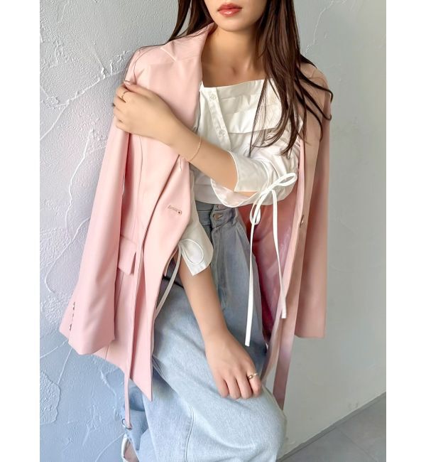 dazzlin「【セットアップ対応】シングルテーラードジャケット」|テーラードジャケット|ピンク