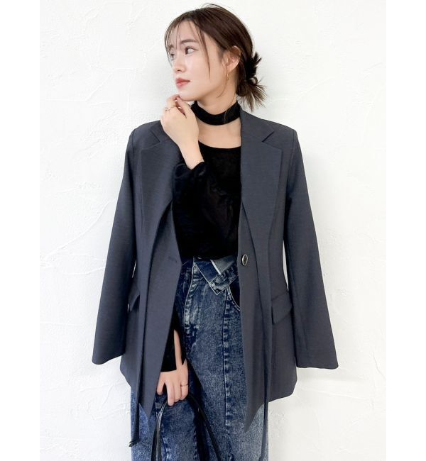 dazzlin「【セットアップ対応】シングルテーラードジャケット」|テーラードジャケット|