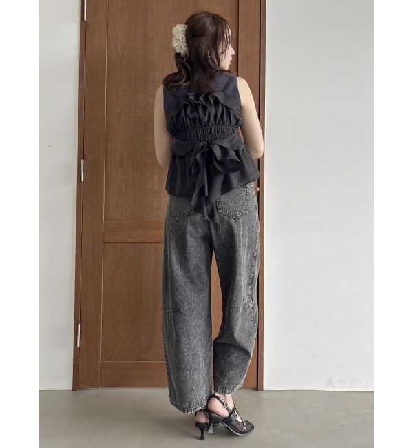 dazzlin「2WAYフルイドペプラムビスチェ」|キャミソール|