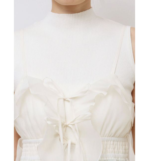 dazzlin「2WAYフルイドペプラムビスチェ」|キャミソール|