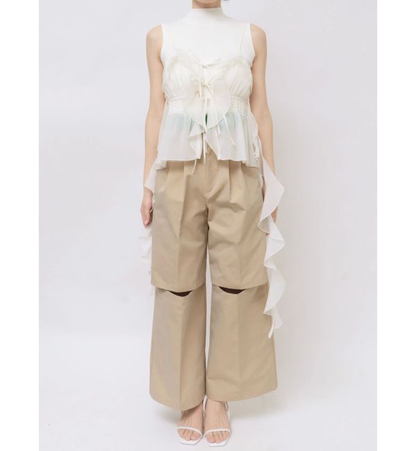 dazzlin「2WAYフルイドペプラムビスチェ」|キャミソール|